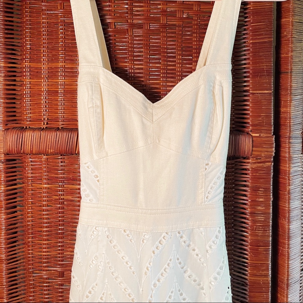 COPY - Anthropologie Ivory Eyelet Jumpsuit